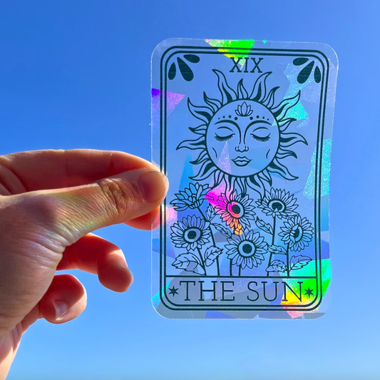 The Sun Tarot Card Suncatcher Window Decal