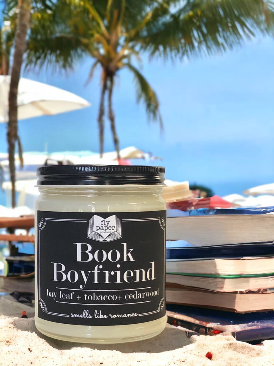Book Boyfriend 9oz Candle Bay Leaf + Cedarwood + Tobacco