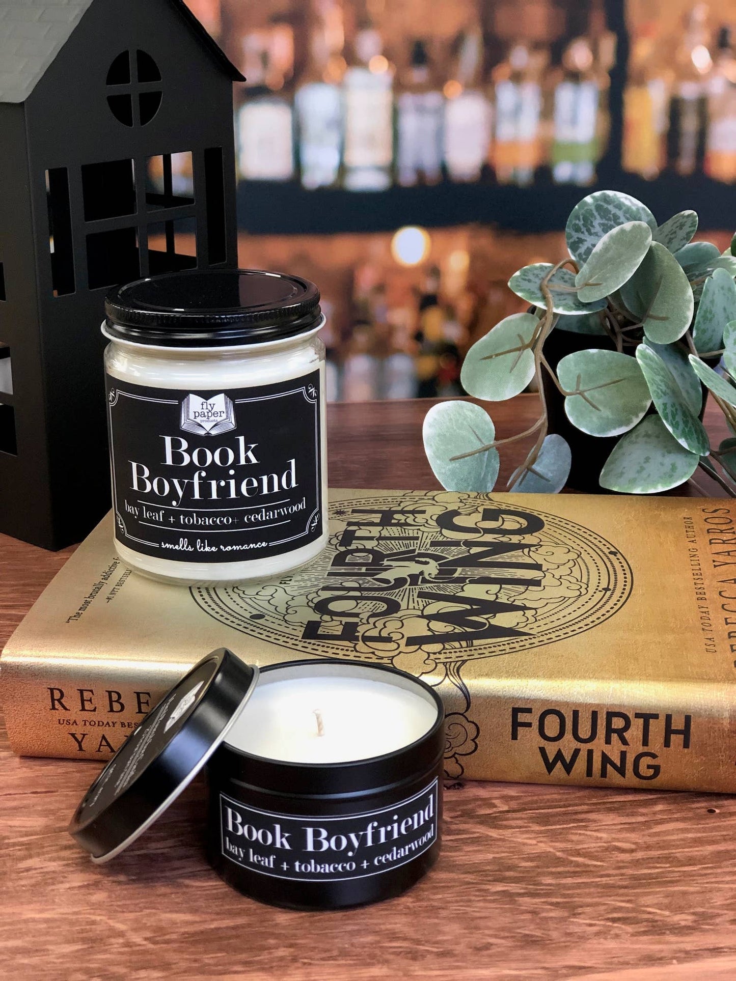 Book Boyfriend 9oz Candle Bay Leaf + Cedarwood + Tobacco
