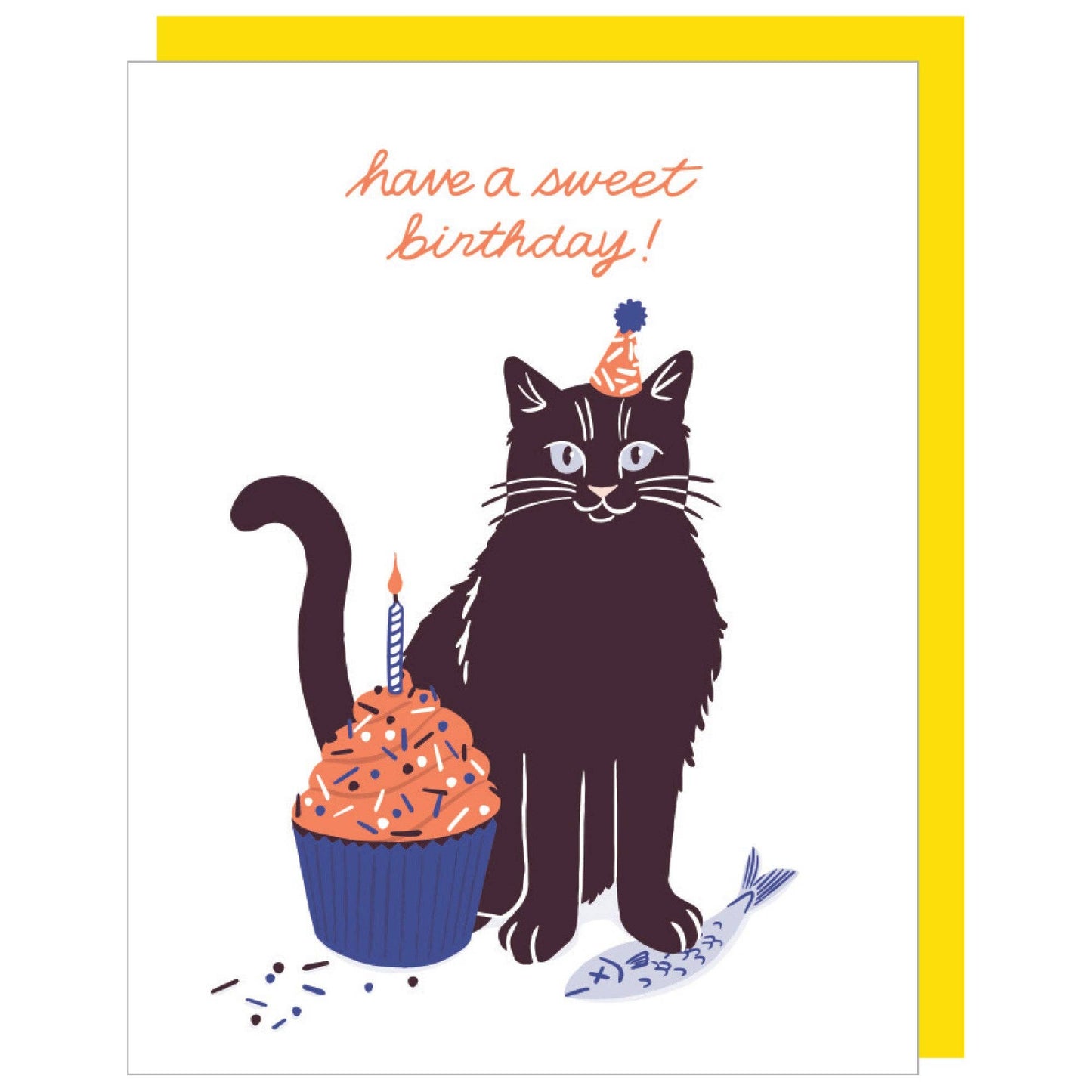 Sweet & Salty Cat Birthday Card