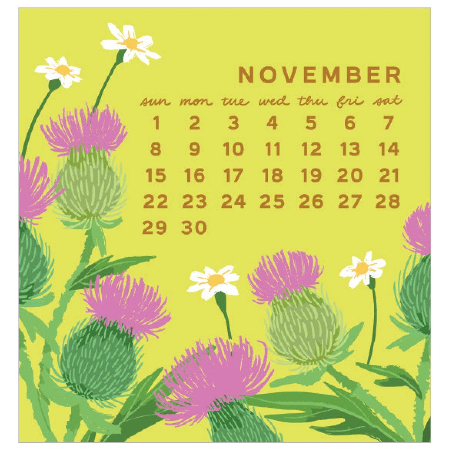 2026 Blossom Mini Calendar