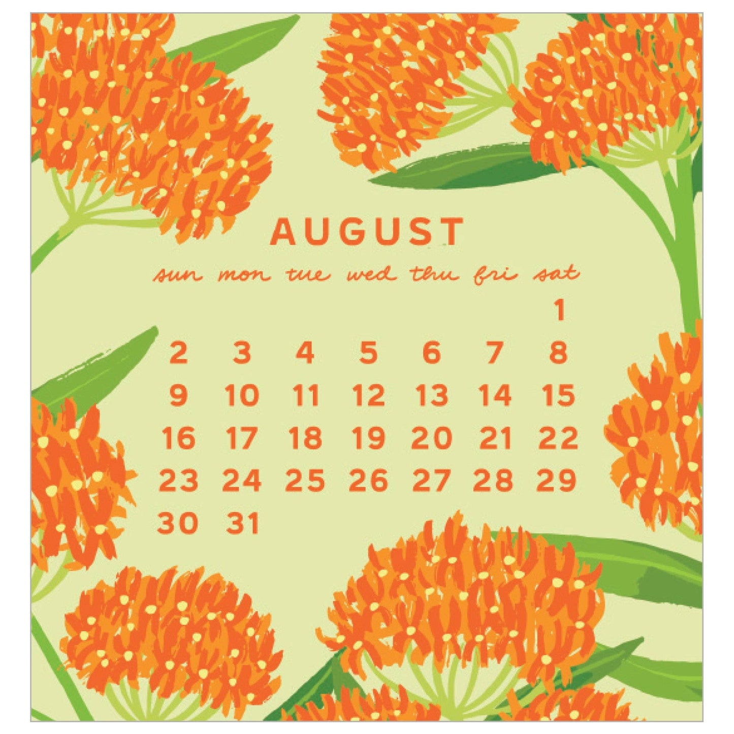 2026 Blossom Mini Calendar