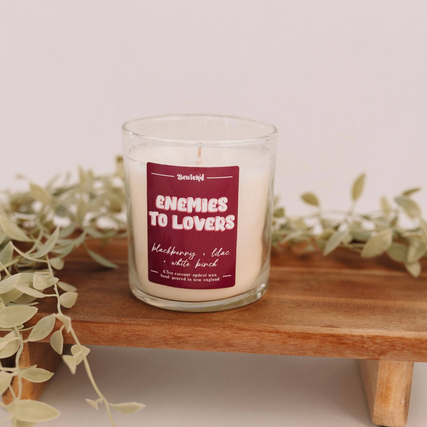 Enemies to Lovers Candle - Book-Inspired Luxury Coconut Apricot Wax