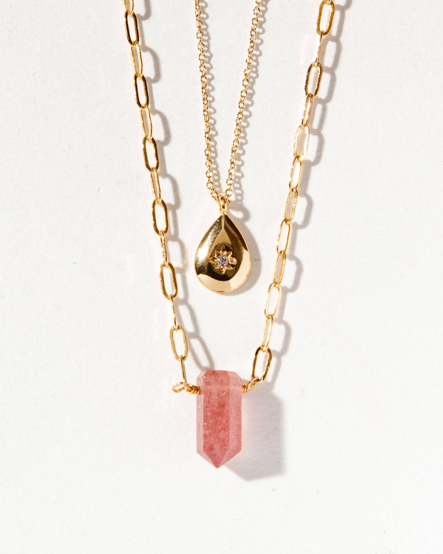 Golden Drip Necklace Set