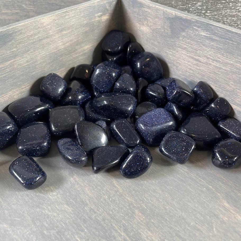 Tumbled Blue Goldstone