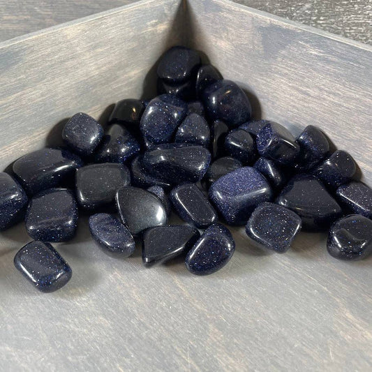 Tumbled Blue Goldstone
