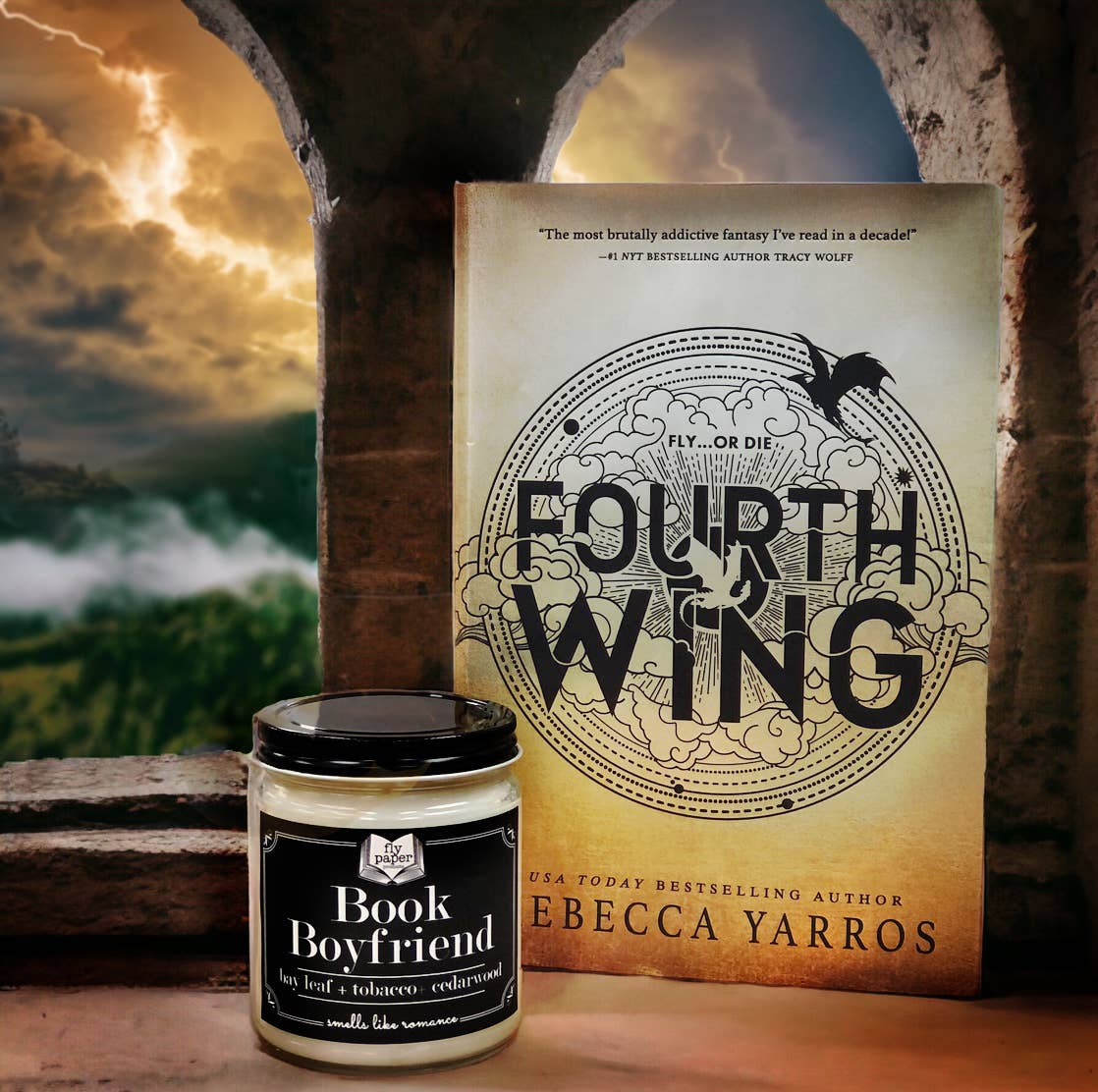Book Boyfriend 9oz Candle Bay Leaf + Cedarwood + Tobacco