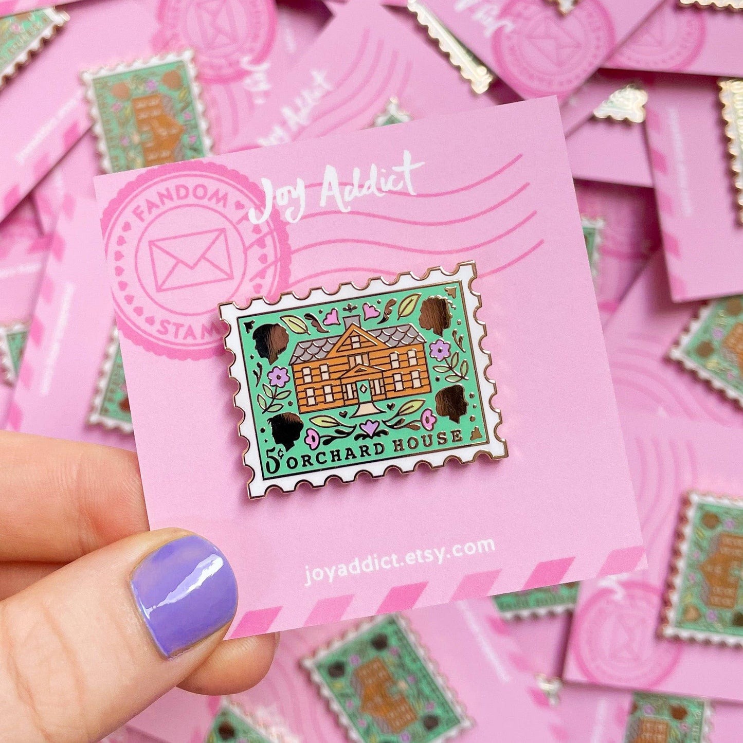 Orchard House Enamel Pin