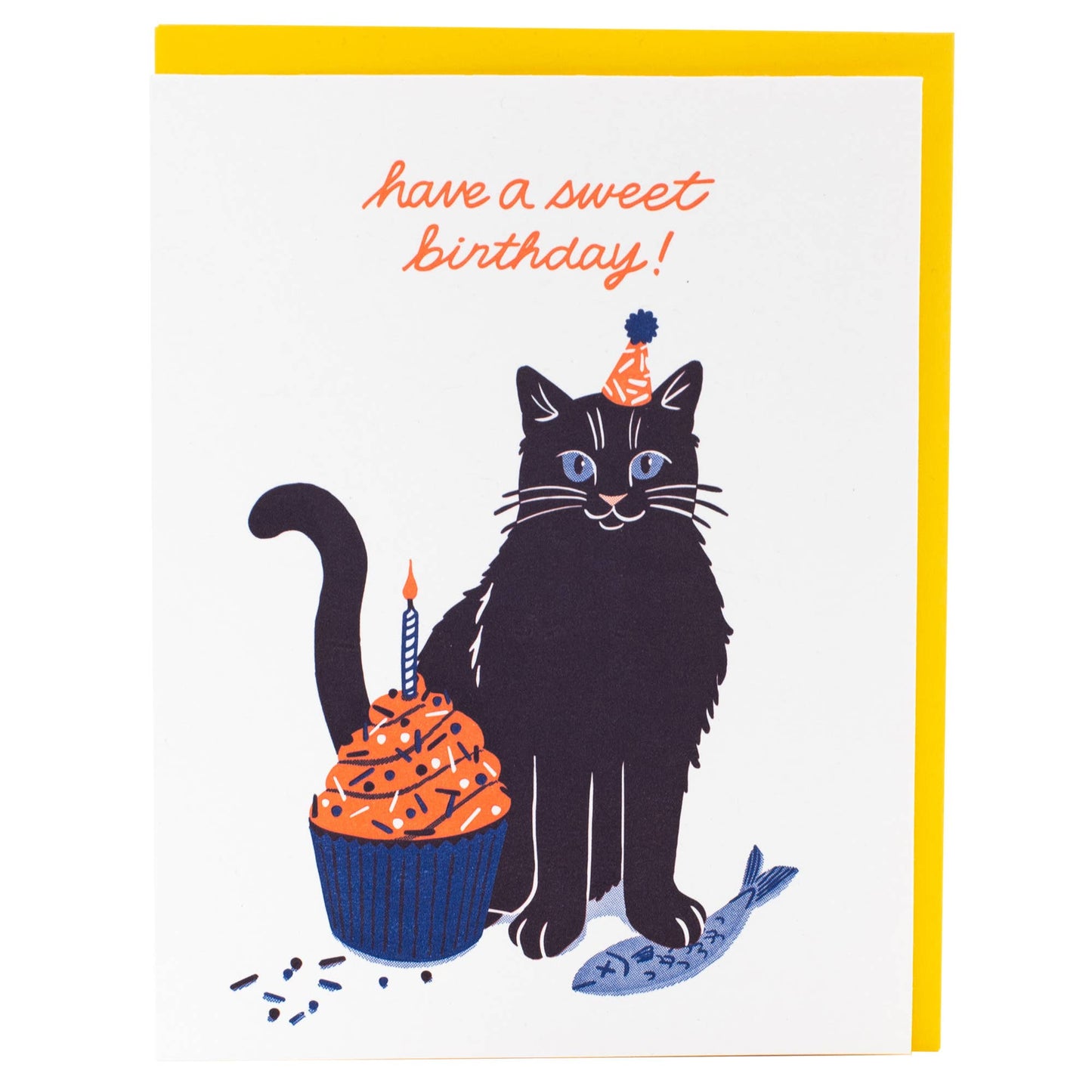 Sweet & Salty Cat Birthday Card