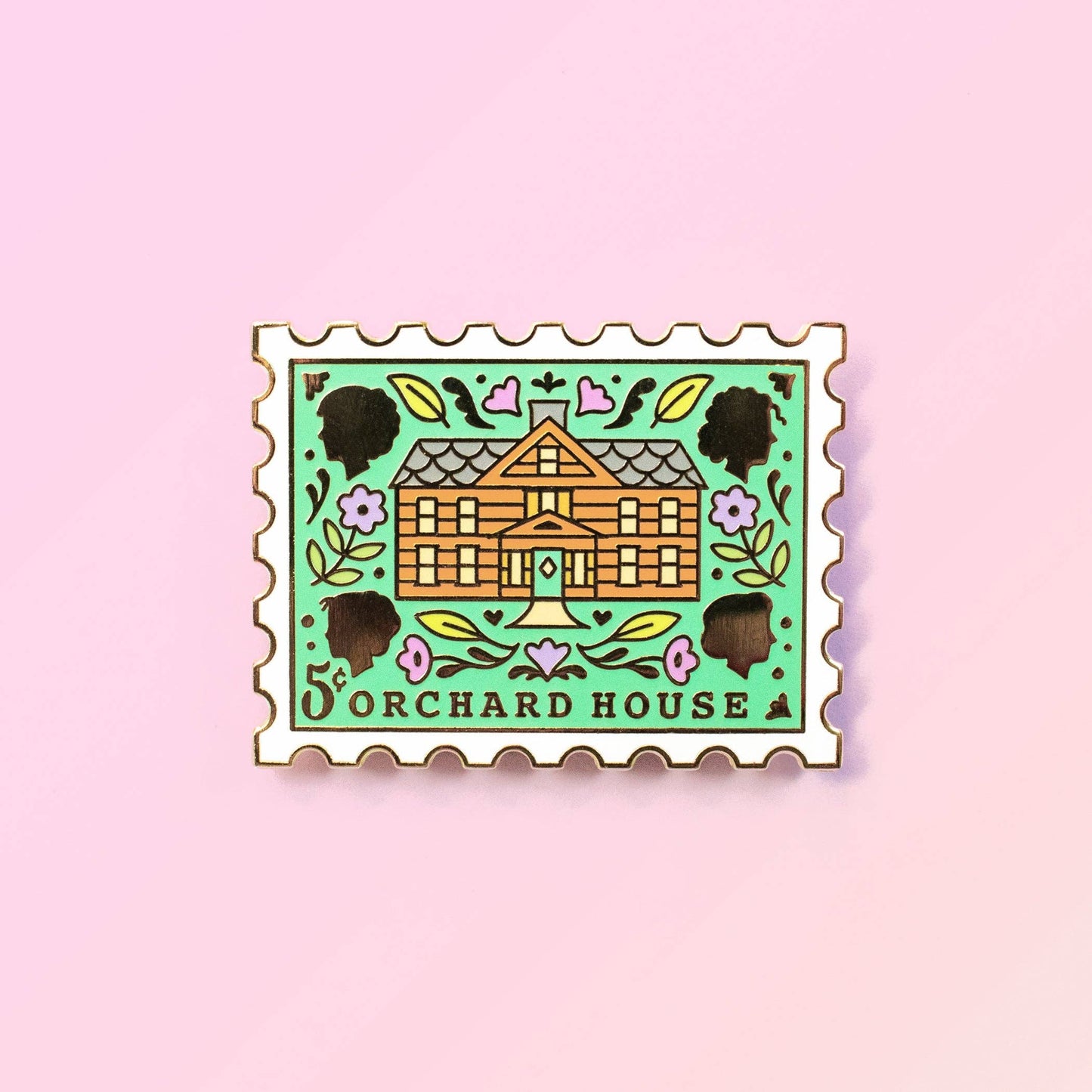 Orchard House Enamel Pin
