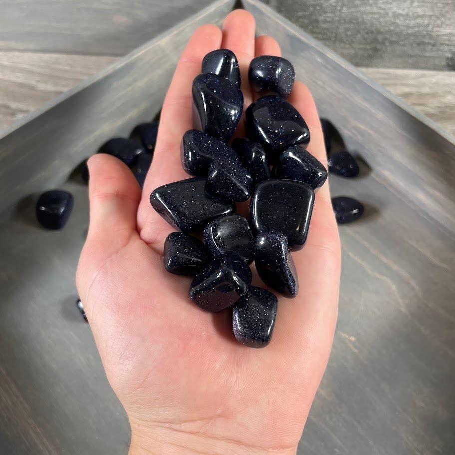 Tumbled Blue Goldstone