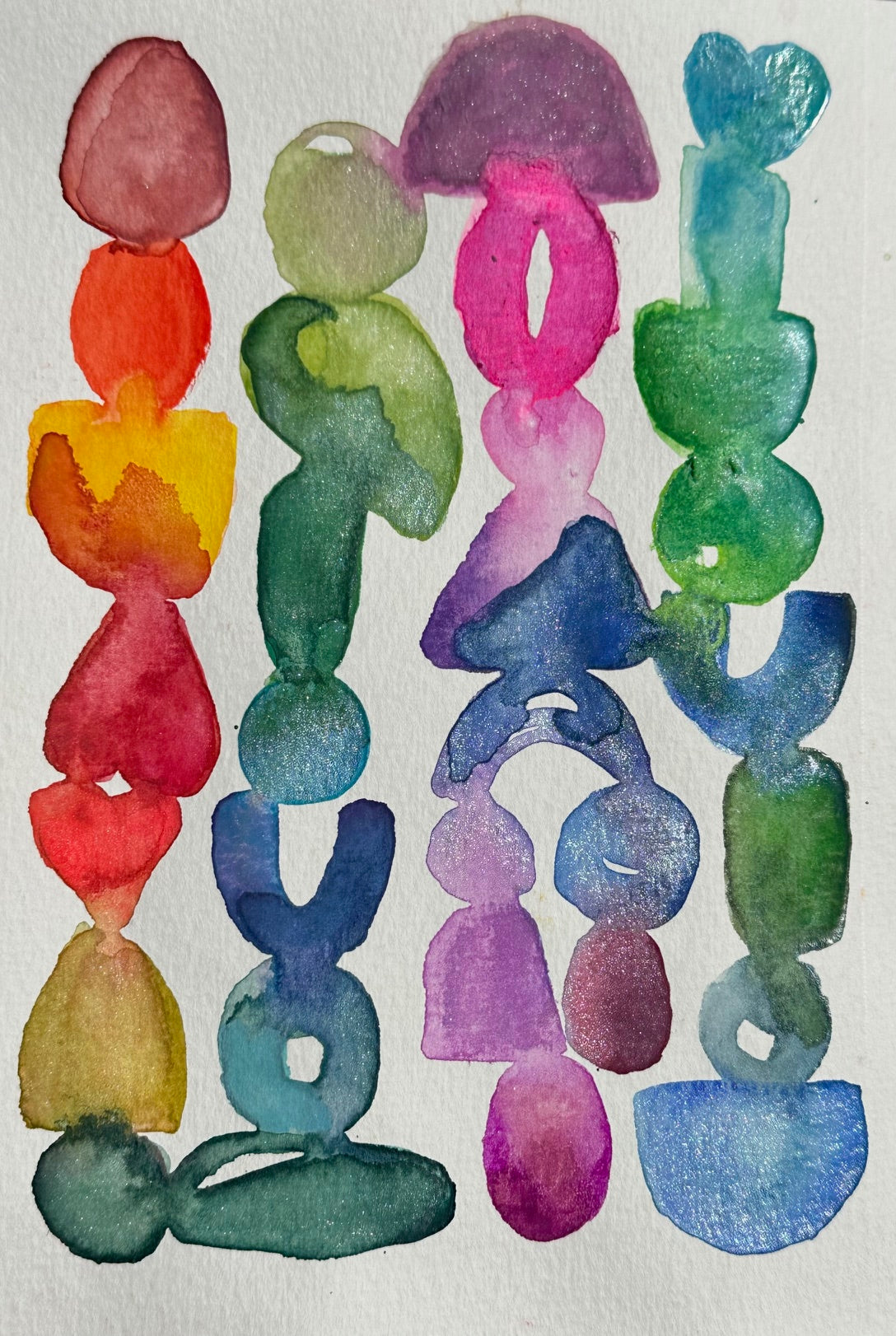 Workshop - 10/05/2025 - Calming Totemic Watercolor Painting